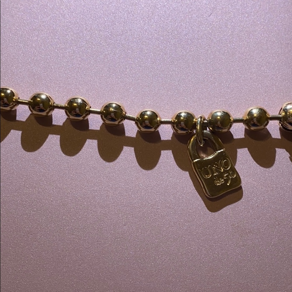 Uno de 50 gold bracelet